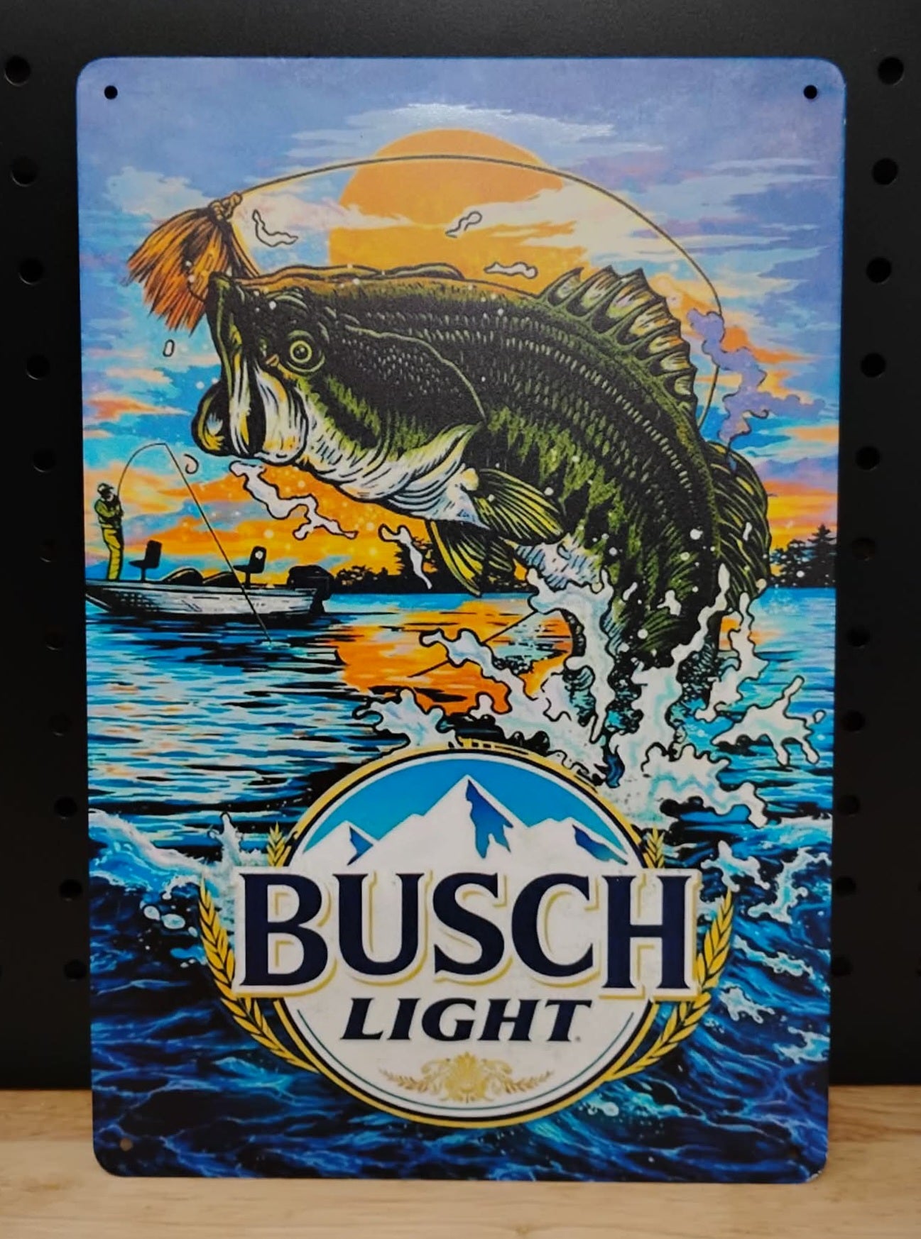 busch commercial fish hook Owner Twistlock Coastal Brew Bait Co from finicky bluegills Busch Light Bass Fishing Metal