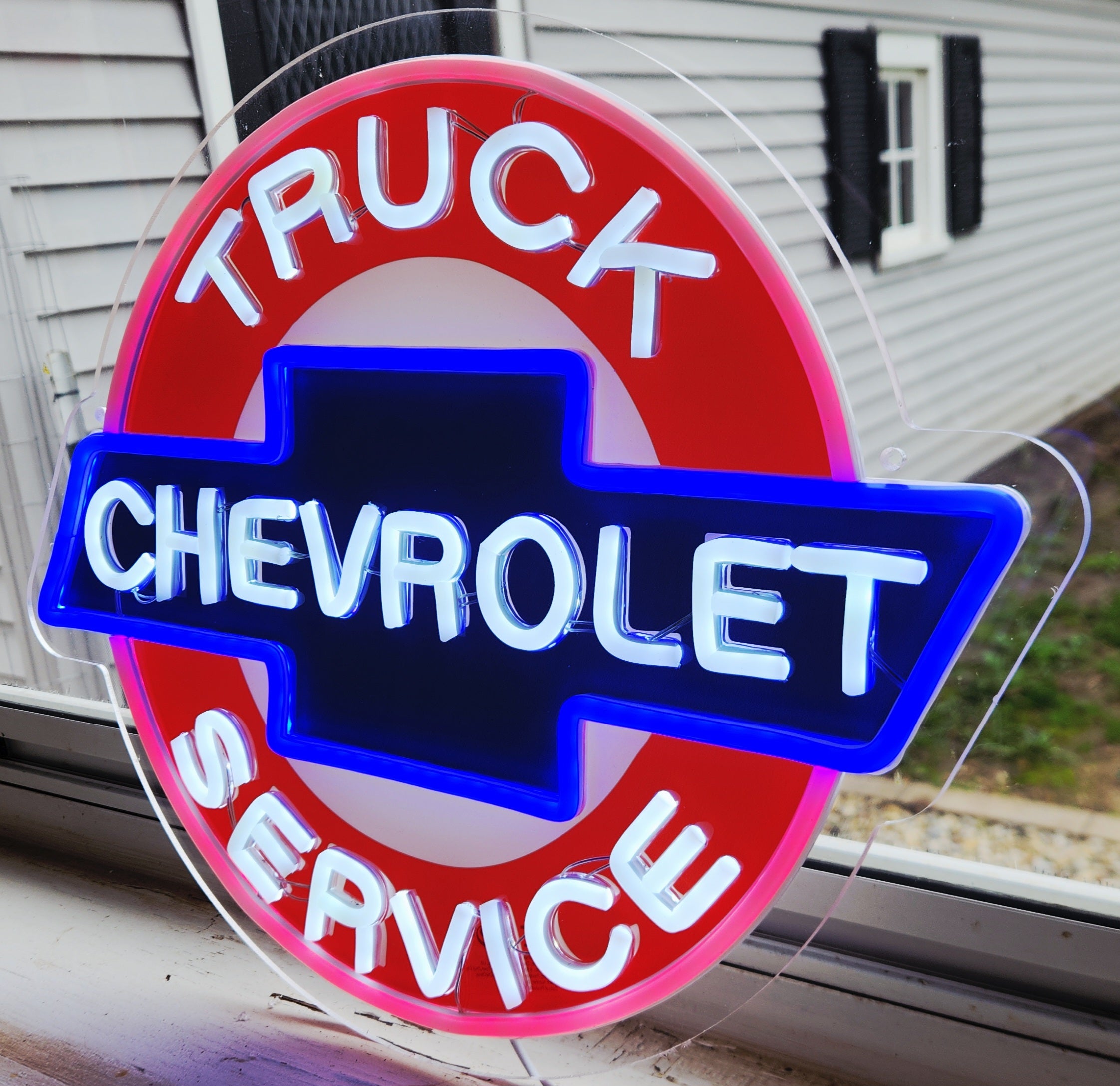 Chevrolet Truck Service Dealership LED Lighted Advertising Sign - Garage Sign
