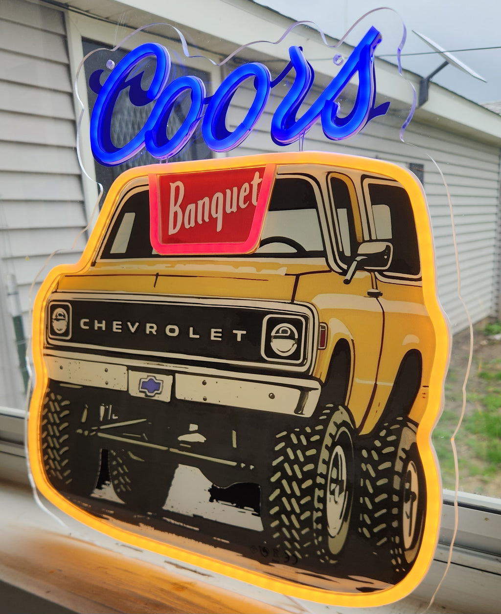 Coors Banquet Chevrolet Blazer K-5 Beer LED Advertising Sign