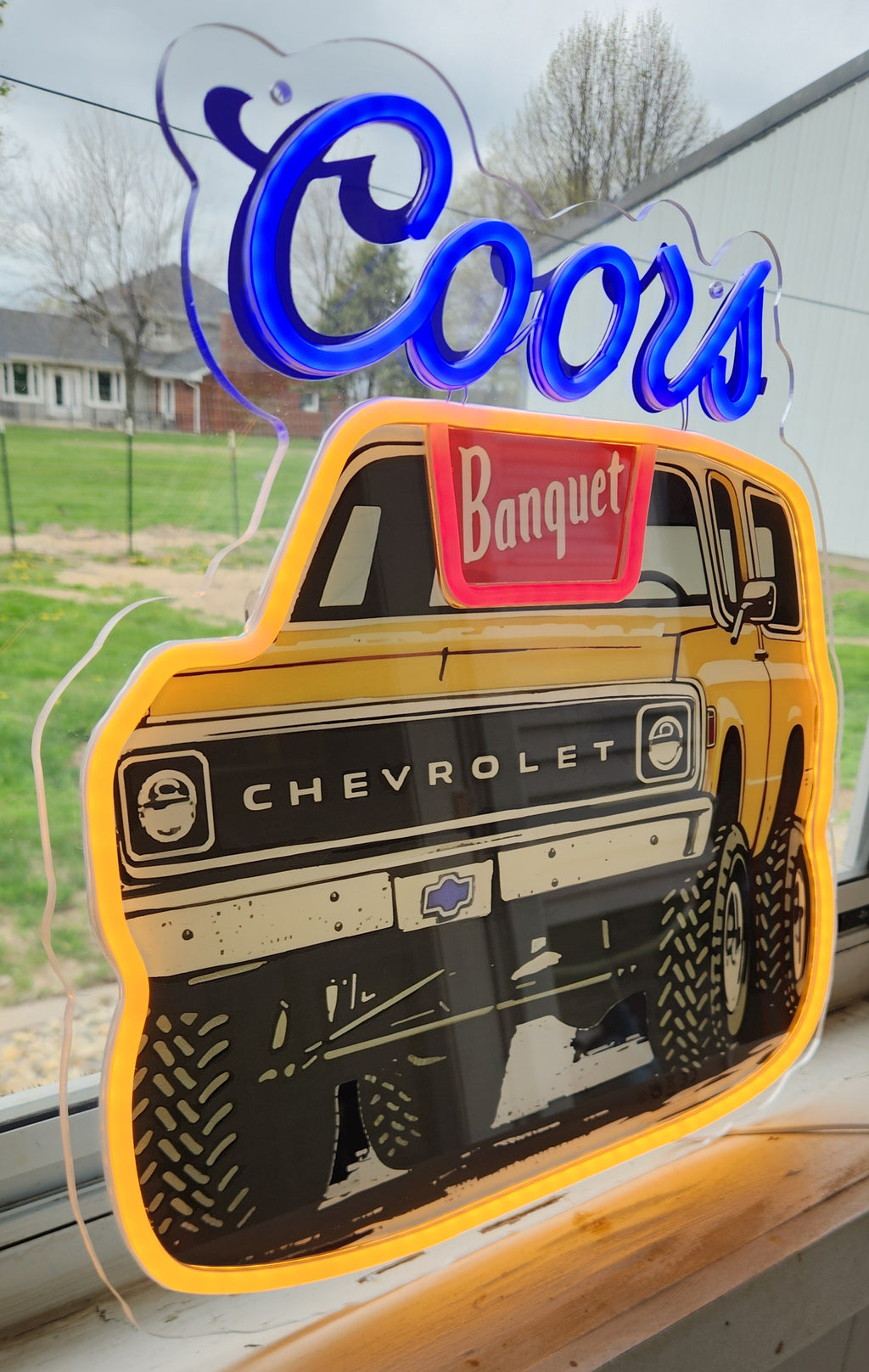 Coors Banquet Chevrolet Blazer K-5 Beer LED Advertising Sign