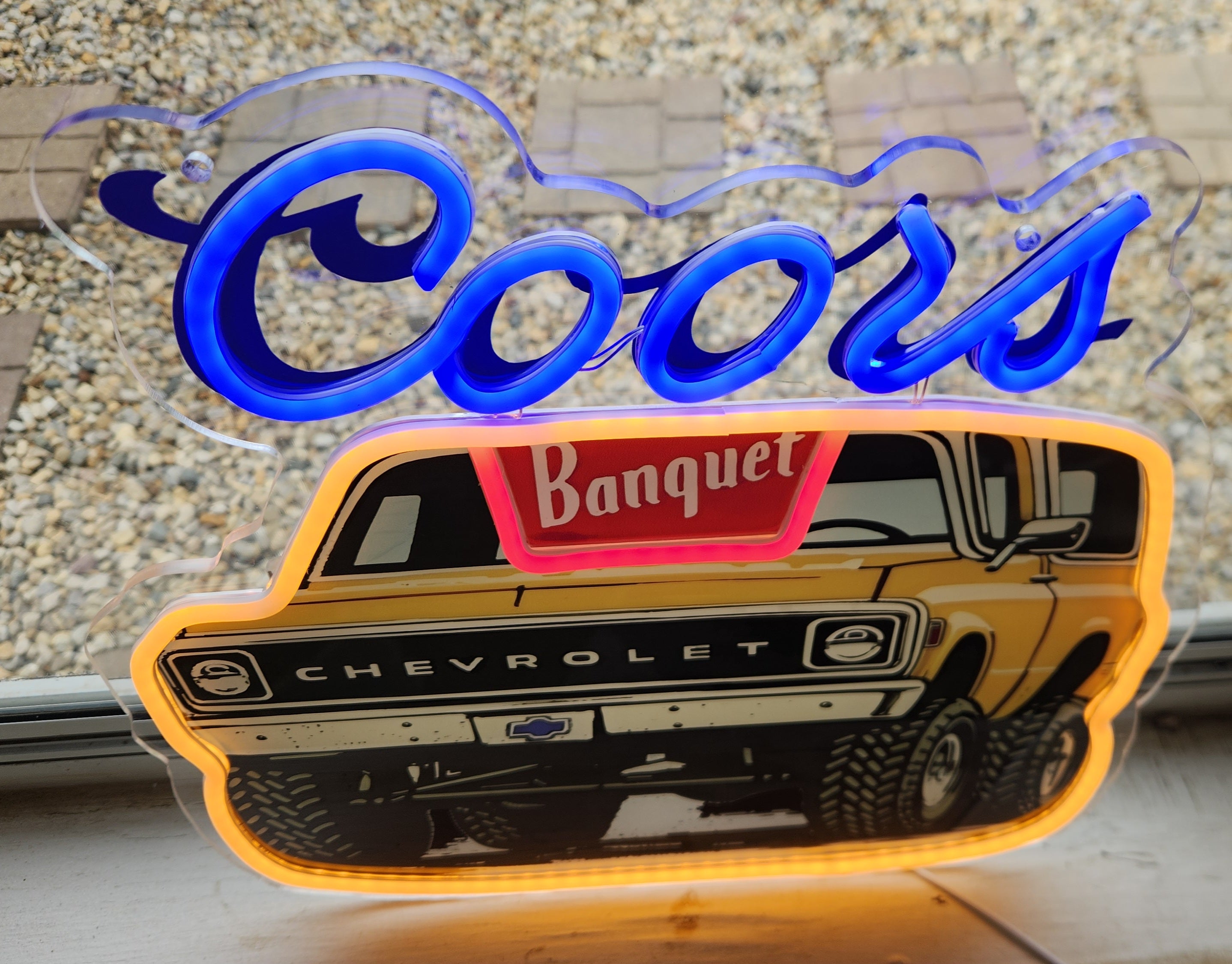 Coors Banquet Chevrolet Blazer K-5 Beer LED Advertising Sign