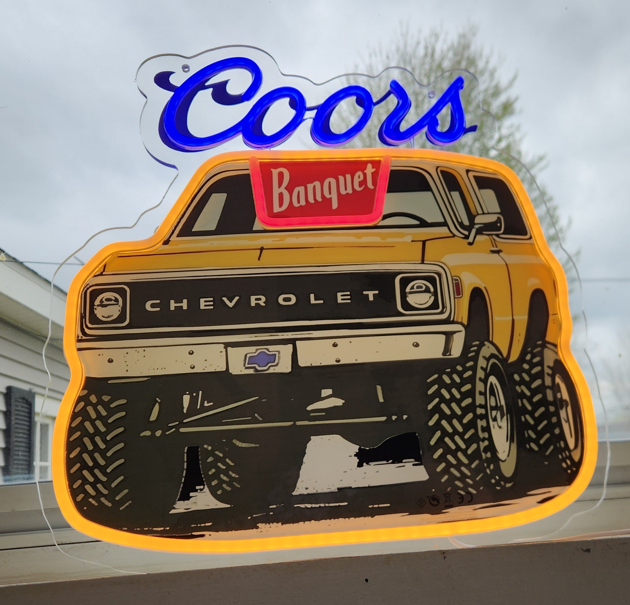 Coors Banquet Chevrolet Blazer K-5 Beer LED Advertising Sign