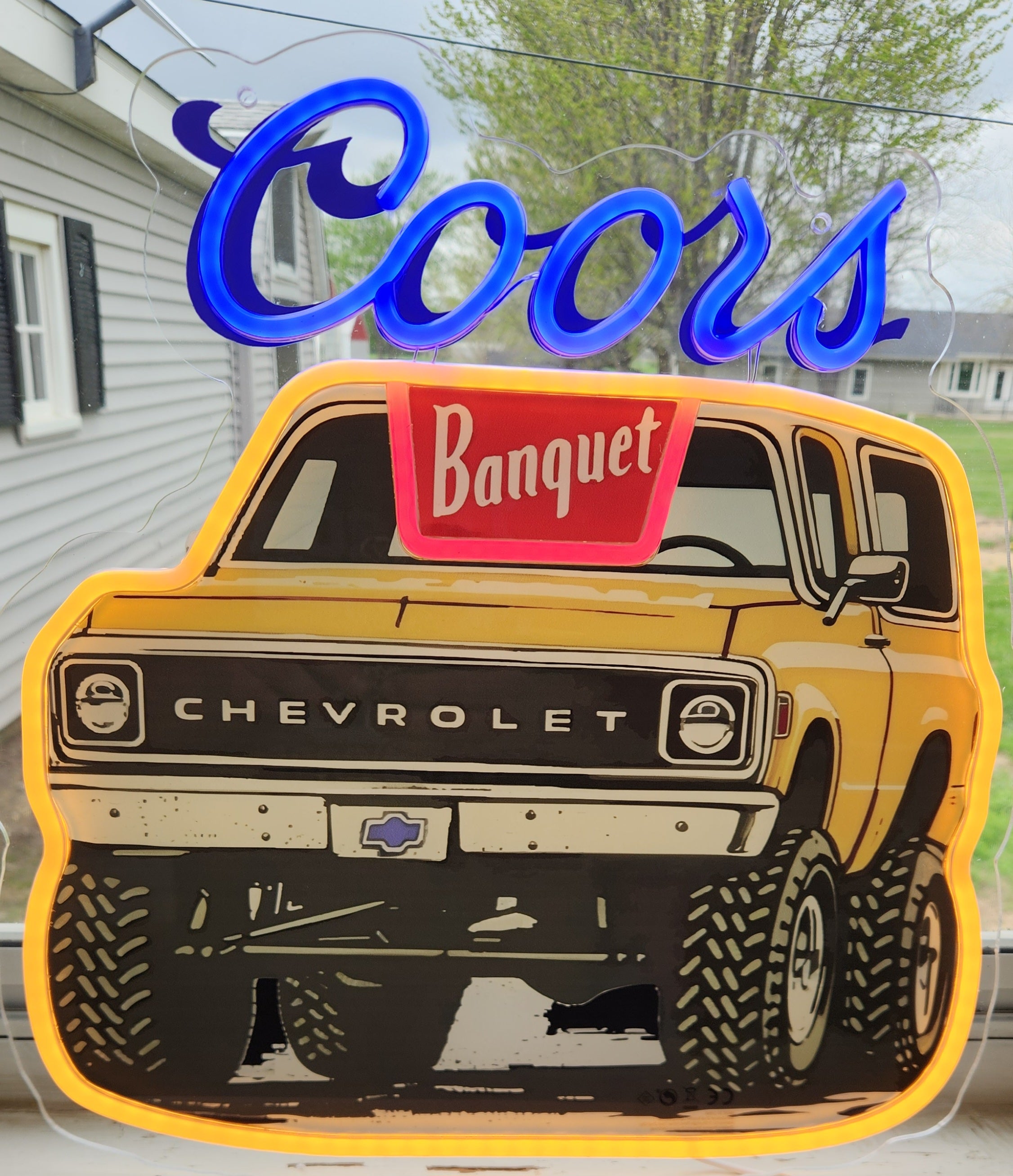 Coors Banquet Chevrolet Blazer K-5 Beer LED Advertising Sign