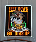 Busch Light - Ducks Unlimited "Feet Down Bottoms Up" Beer LED Lighted Advertising Sign
