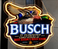 Busch Light "Duck Season is Busch Season" Mallard Duck Lighted LED Neon Sign