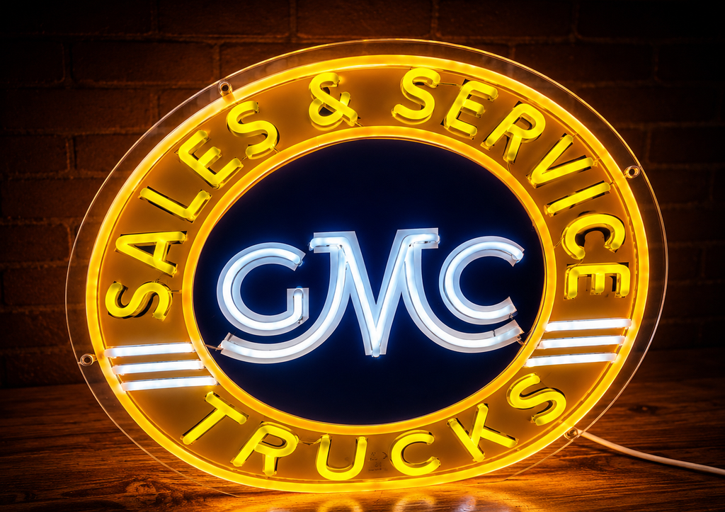 GMC Sales & Service LED Lighted Advertising Sign