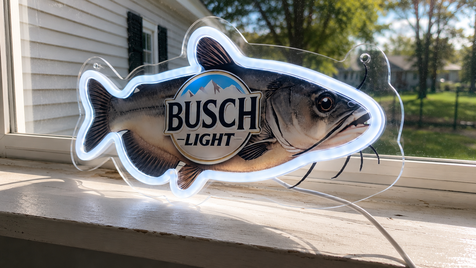 Busch Light Catfish LED Lighted Advertising Sign