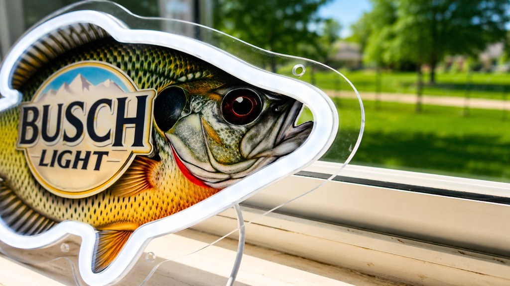 Busch Light Bluegill Fish LED Lighted Advertising Sign