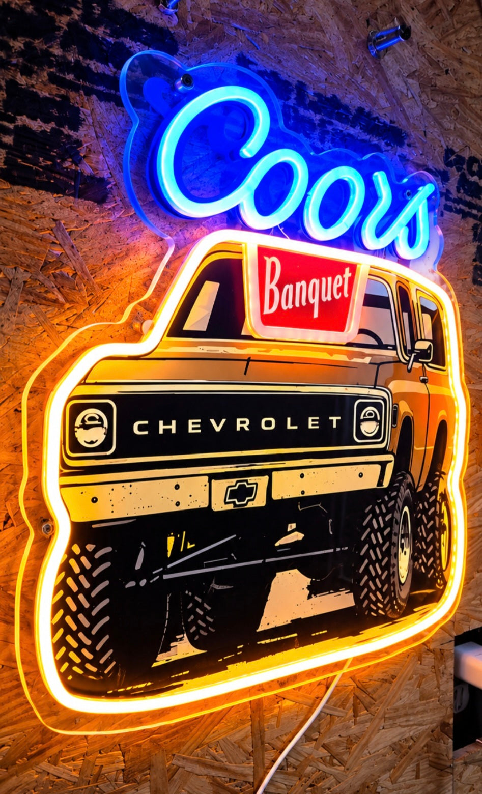 Coors Banquet Chevrolet Blazer K-5 Beer LED Advertising Sign