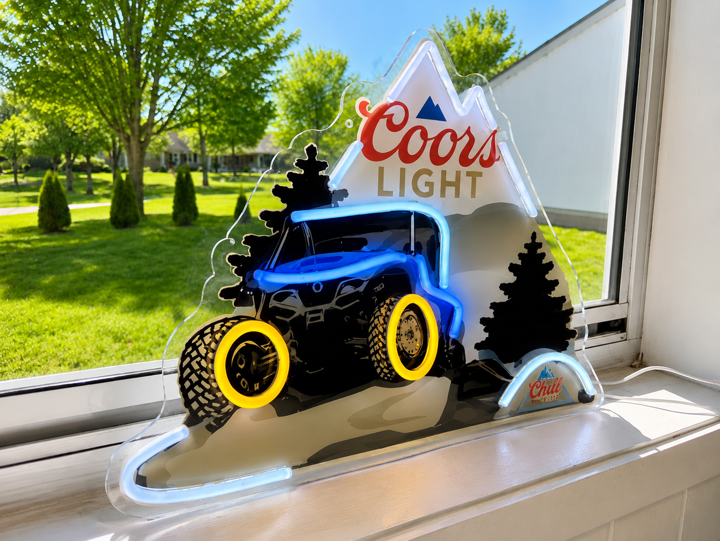 Coors Light - UTV Offroad Lighted Beer Advertising Sign Farm Polaris Yamaha Can-Am