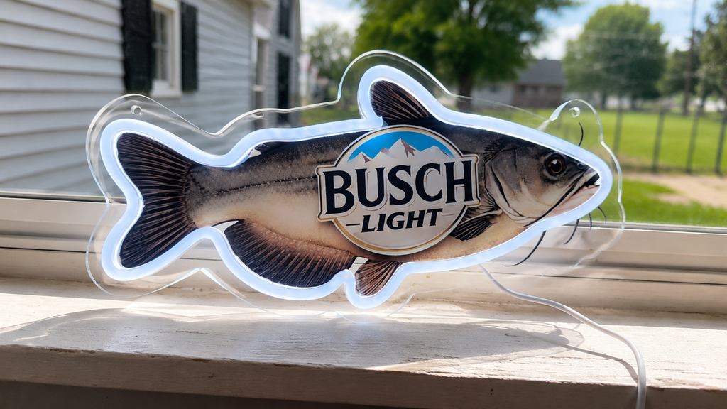 Busch Light Catfish LED Lighted Advertising Sign