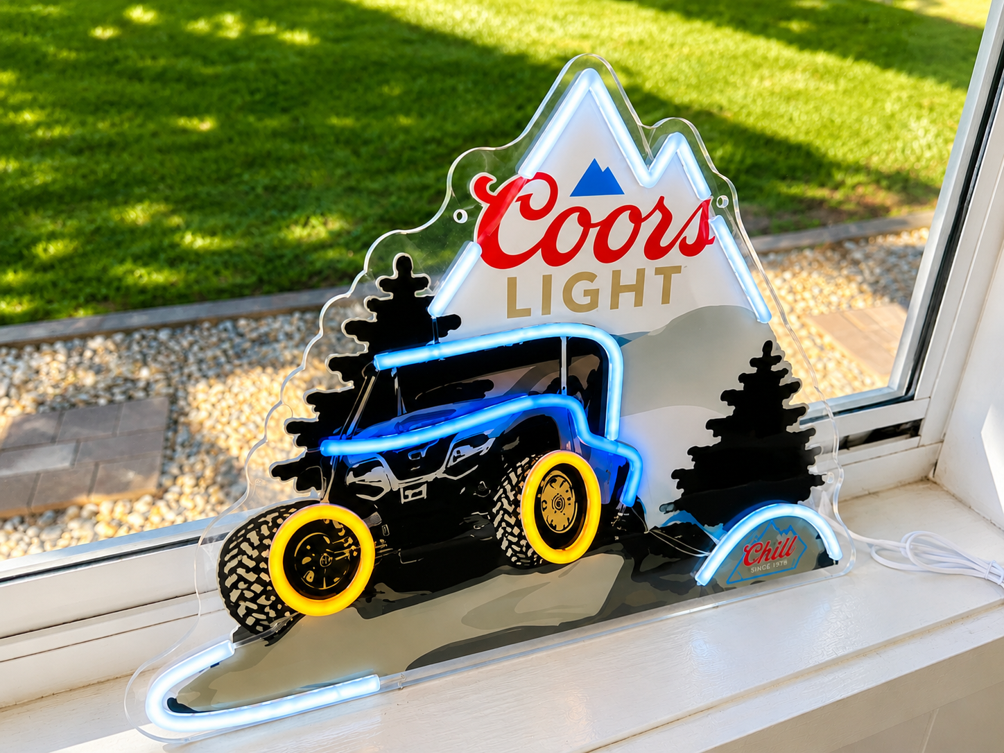 Coors Light - UTV Offroad Lighted Beer Advertising Sign Farm Polaris Yamaha Can-Am