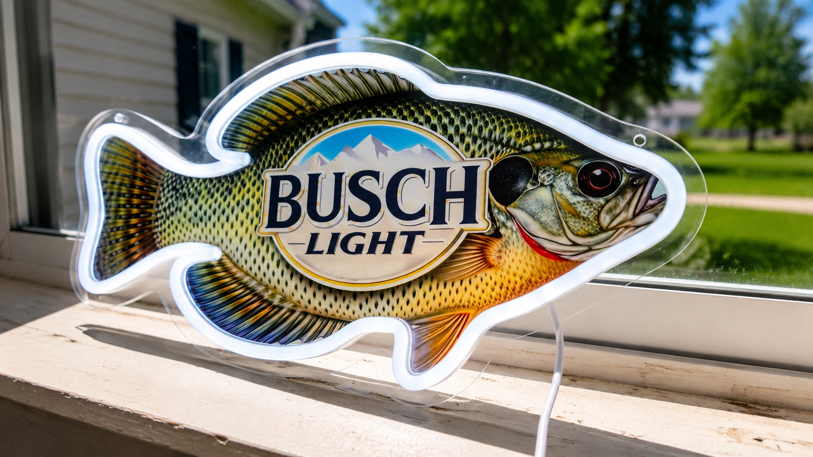 Busch Light Bluegill Fish LED Lighted Advertising Sign