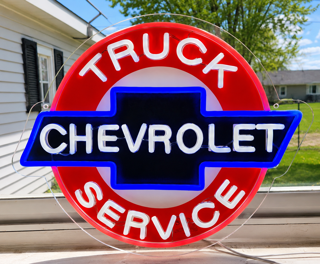 Chevrolet Truck Service LED Neon Sign – Vintage Garage Wall Decor | Man Cave, Auto Shop & Classic Truck Gift