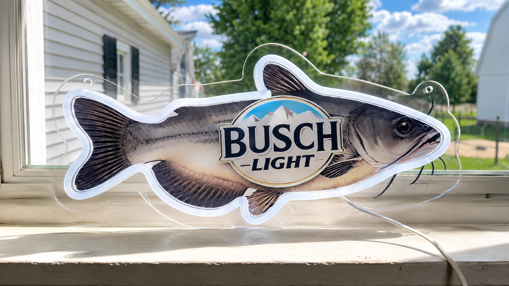 Busch Light Catfish LED Lighted Advertising Sign