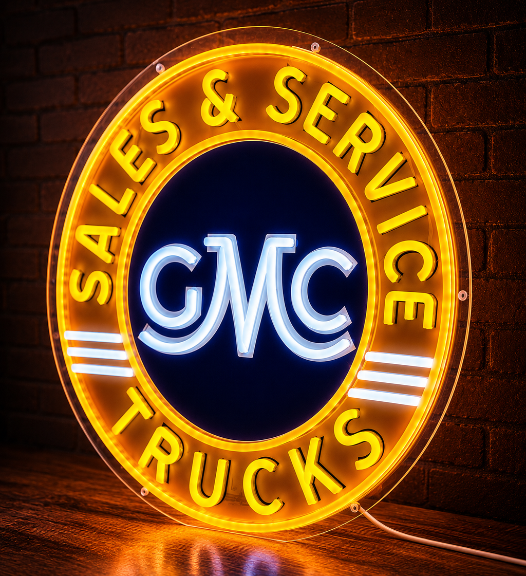 GMC Sales & Service LED Lighted Advertising Sign