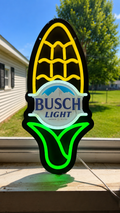 Busch Light Ear Of Corn LED Lighted Beer Advertising Sign