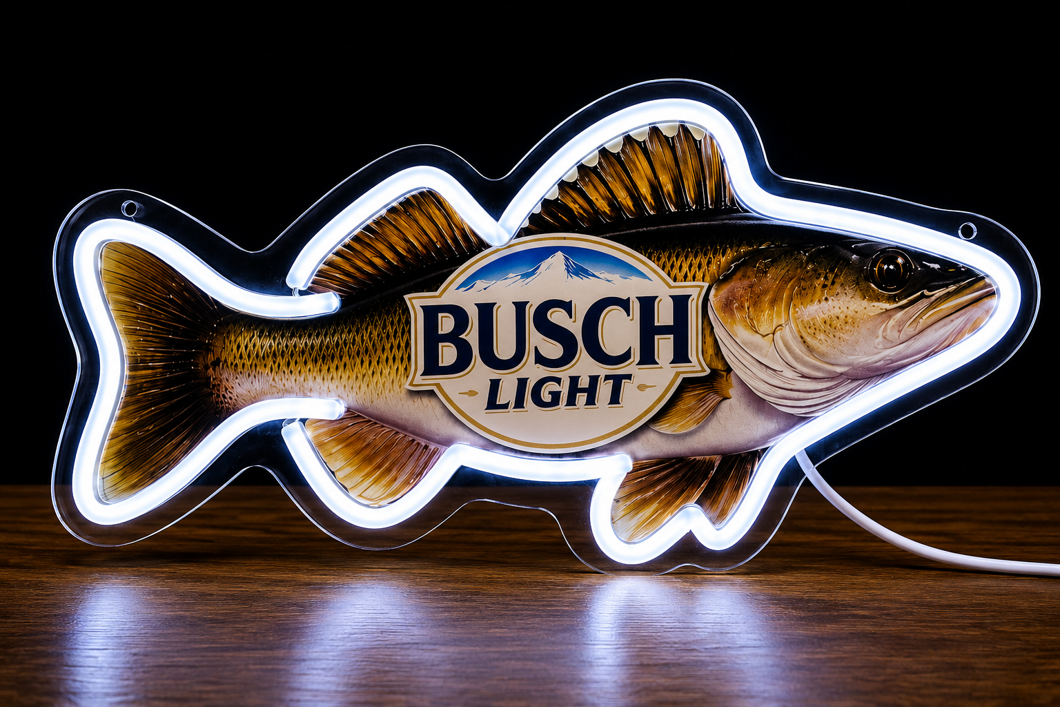 Busch Light Walleye Fish LED Lighted Advertising Sign