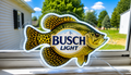 Busch Light - Crappie Fish Lighted Beer Advertising Sign Fishing Sign